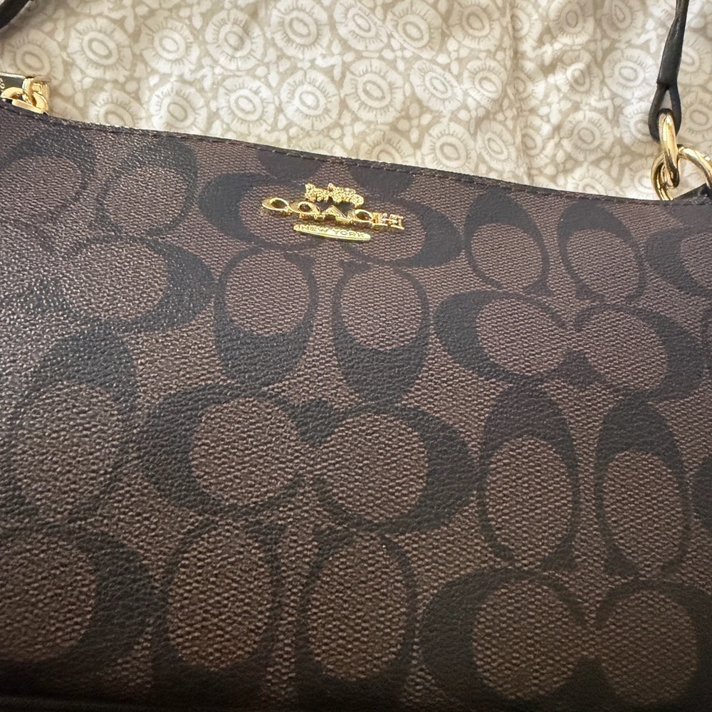 Coach Black and Brown Crossbody Bag - Picture 3 of 4